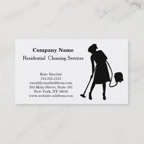 Modern Professional Cleaning Service Business Card