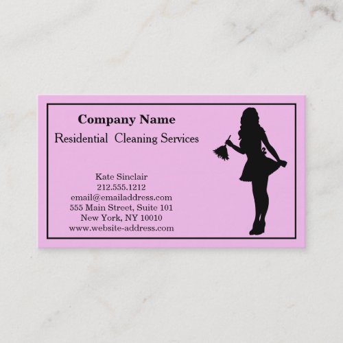 Modern Professional Cleaning Service Business Card