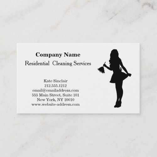 Modern Professional Cleaning Service Business Card