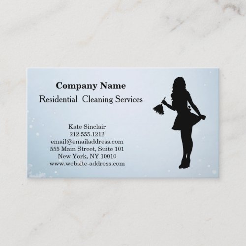 Modern Professional Cleaning Service Business Card