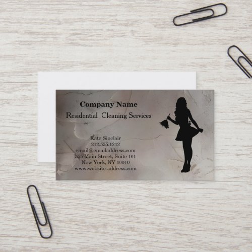 Modern Professional Cleaning Service Business Card