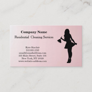 Modern Professional Cleaning Service Business Card
