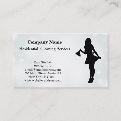 Modern Professional Cleaning Service Business Card