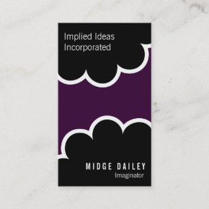 Modern Professional Cloud Symbol Networking Business Card