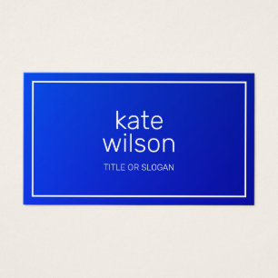 Modern Professional Cobalt Blue