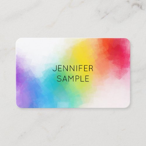 Modern Professional Colorful Design Template Business Card