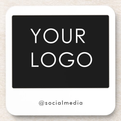 Modern Professional Company Business Logo   Beverage Coaster