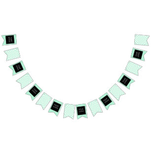 Modern Professional Company Business Logo Mint Bunting Flags