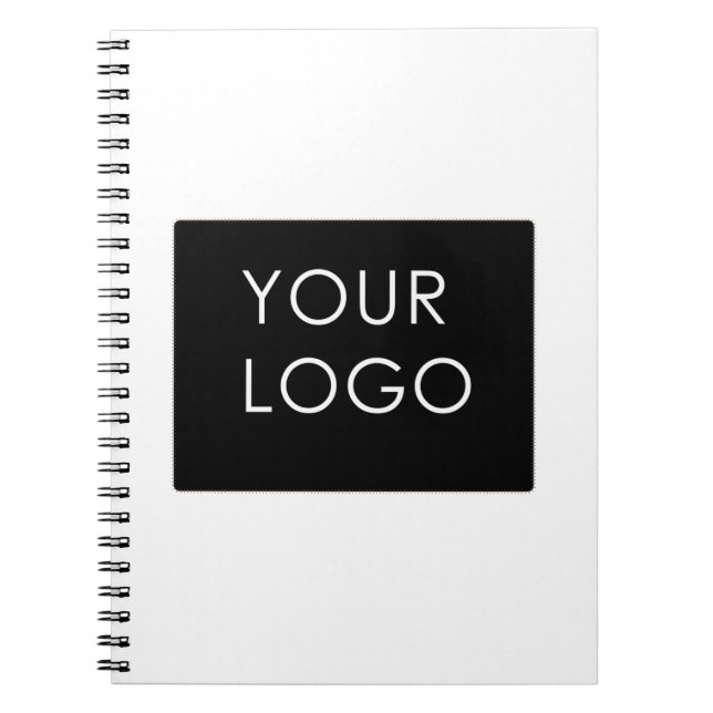 Modern Professional Company Business Logo Promo  Notebook (Front)