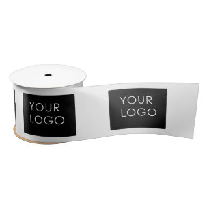 Modern Professional Company Business Logo Promo Satin Ribbon