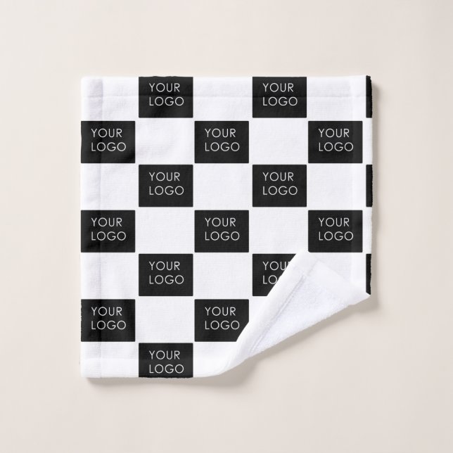 Modern Professional Company Business Logo Promo   Wash Cloth (Wash Cloth)