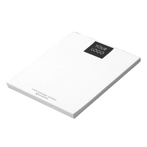 Modern Professional Company Business Logo White  Notepad