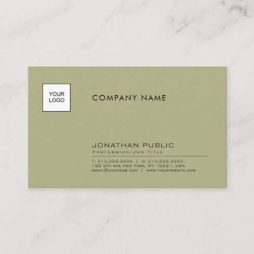 Modern Professional Company Logo Elegant Template Business Card