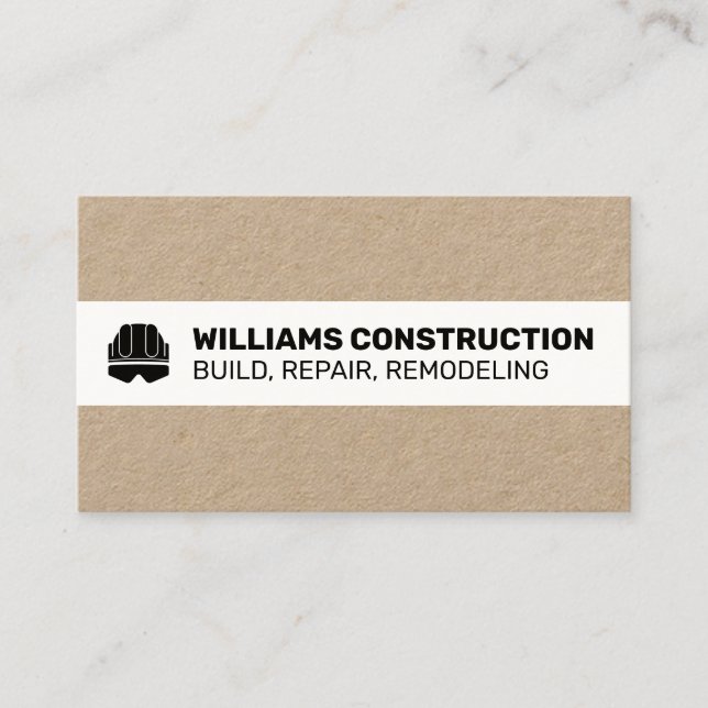 Modern professional construction  business card (Front)