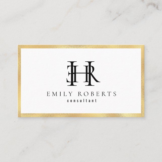 modern professional | consultant business card (Front)