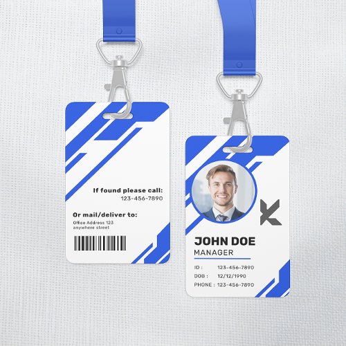 Modern Professional Corporate Manager ID Badge