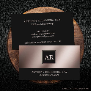 Modern Professional CPA Accountant Business Card