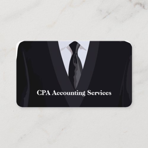 Modern Professional CPA Acountant Business Card