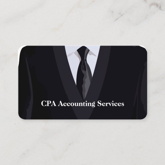 Modern Professional CPA Acountant Business Card (Front)