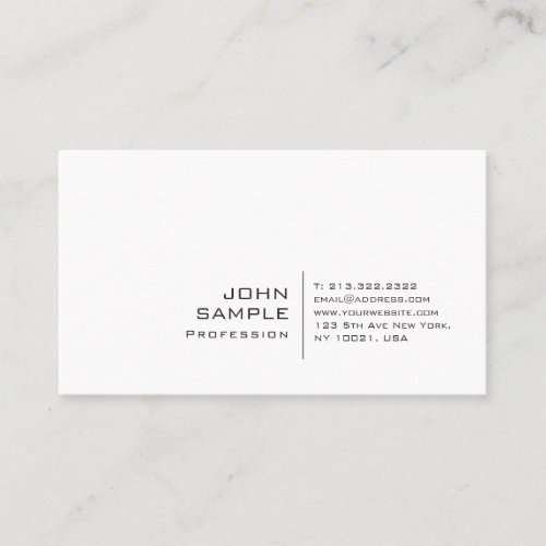 Modern Professional Creative Elegant Plain Trendy Business Card