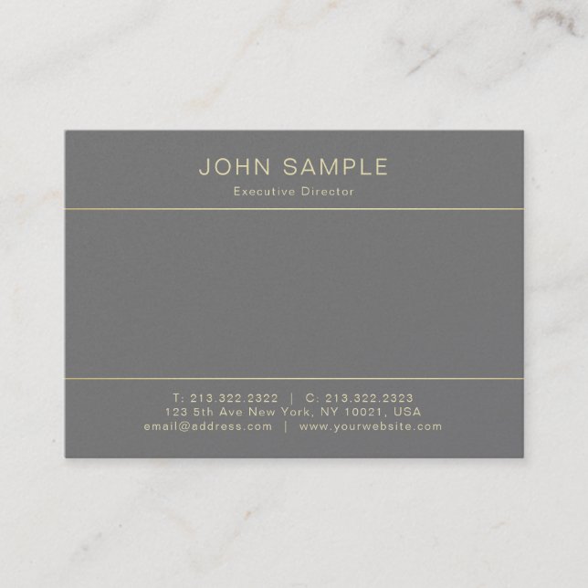 Modern Professional Creative Luxury Pearl Finish Business Card (Front)