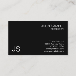 Modern Professional Creative Minimalist Design Business Card