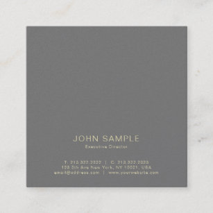 Modern Professional Creative Pearl Finish Luxury Square Business Card