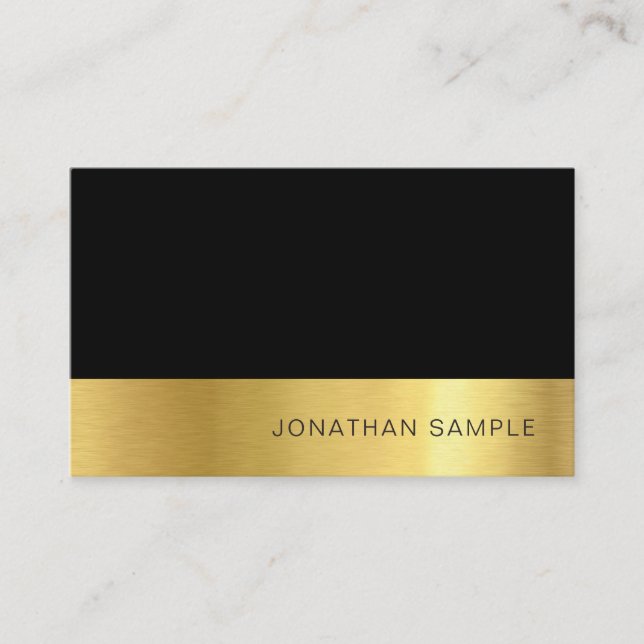 Modern Professional Creative Premium Silk Luxe Business Card (Front)