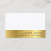 Modern Professional Creative Premium Silk Luxury Business Card (Back)