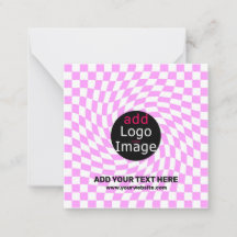 Modern Professional Custom Brand Checker Pink