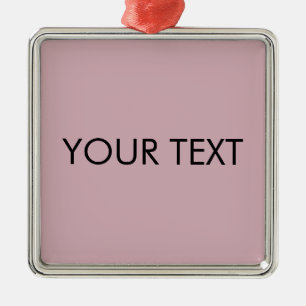 Modern Professional Custom Brand Name Pink Metal Ornament