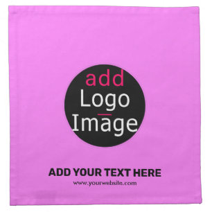 Modern Professional Custom Brand Pink Cloth Napkin