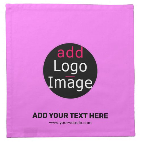 Modern Professional Custom Brand Pink  Cloth Napkin