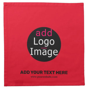 Modern Professional Custom Brand Red Cloth Napkin