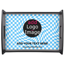 Modern Professional Custom Business Checker Blue