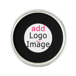 Modern Professional Custom Business Chic Black Lapel Pin