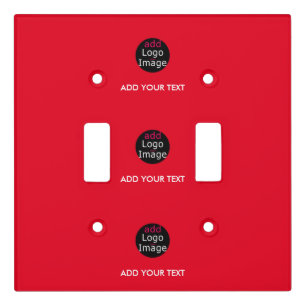Modern Professional Custom Business Chic Red Light Switch Cover