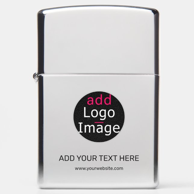 Modern Professional Custom Business Chic  Zippo Lighter (Front)