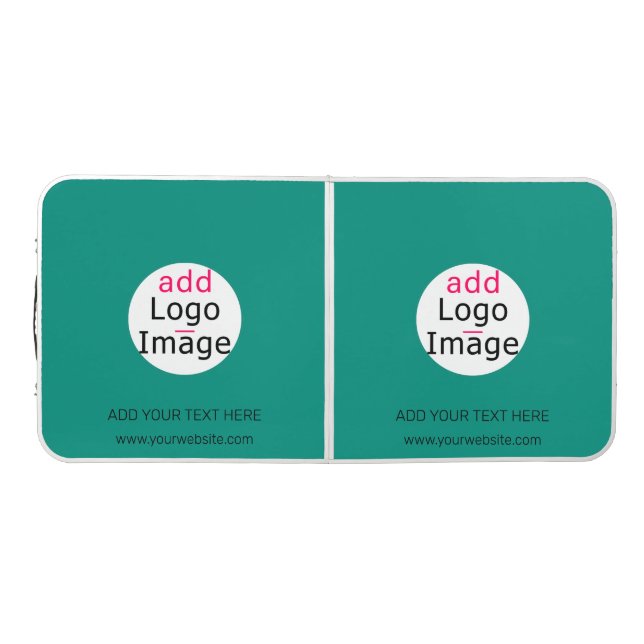Modern Professional Custom Business Emerald Green Beer Pong Table (Top)