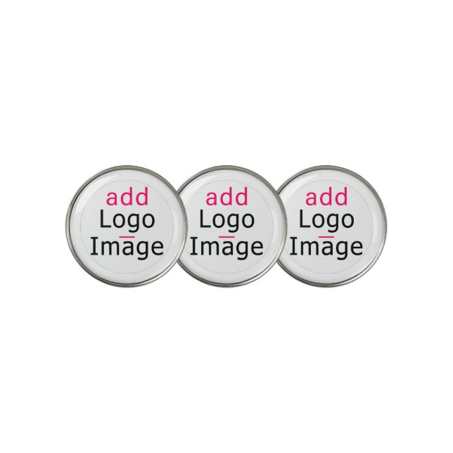 Modern Professional Customizable Business  Golf Ball Marker (3 Up)