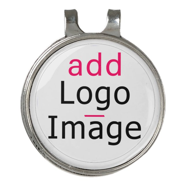 Modern Professional Customizable Business  Golf Hat Clip (Front)