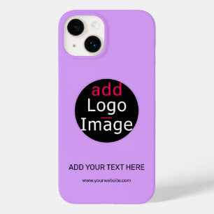 Modern Professional Customizable Business Lilac Case-Mate iPhone 14 Case