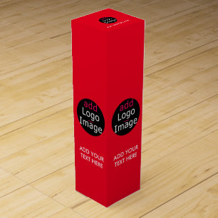 Modern Professional Customizable Business Red Wine Box