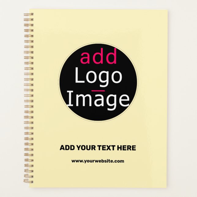 Modern Professional Customizable Business Vanilla  Planner (Front)