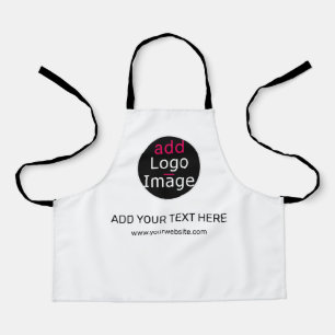 Modern Professional Customizable Business White Apron