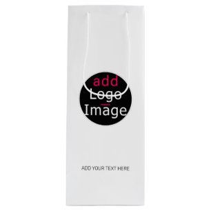 Modern Professional Customizable Business White Wine Gift Bag