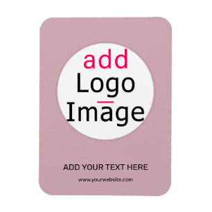 Modern professional customizable dusty rose hue magnet