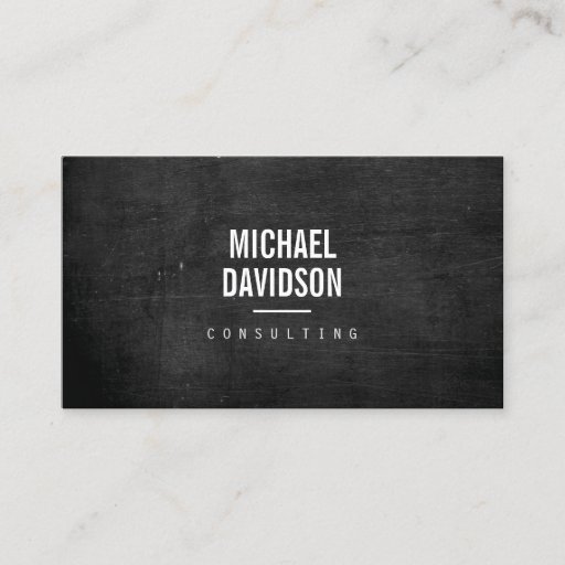 Customizable MODERN PROFESSIONAL Dark Wood Business Card