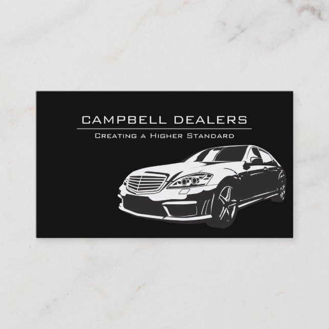 Modern Professional Dealership Auto Sale Business Card (Front)