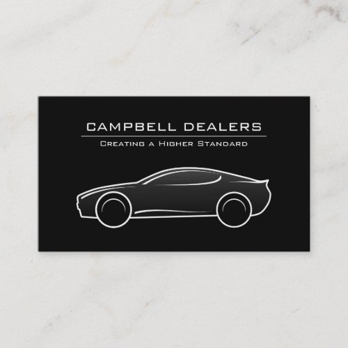 Modern Professional Dealership Auto Sale Business Card